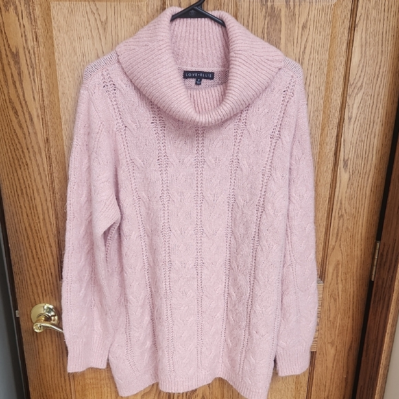 love ellie Sweaters - Cable Knit Turtleneck Sweater By LOVE ELLIE